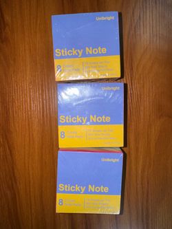 Unibright sticky notes