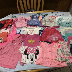 Baby Girl Size 6/9 Month And 9 Month Clothes 