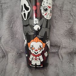 Halloween Freddy And Friends Snowglobe Tumbler