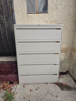 5-Drawer Lateral Metal File Cabinet