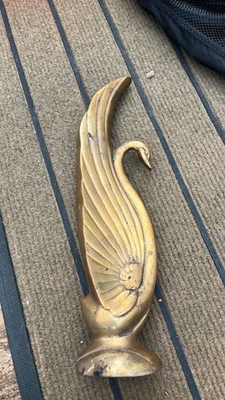 Vintage Brass Swan Figurine