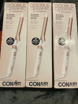 Double Ceramic 3/4" curling iron