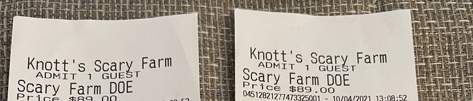 Knotts Scary Farm Tickets 
