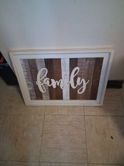 Family Kitchen DERCORATIVE wall Decor Picture 