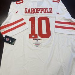 Jimmy Garoppolo Signed Autographed San Fran 49ers Nike Jersey With COA