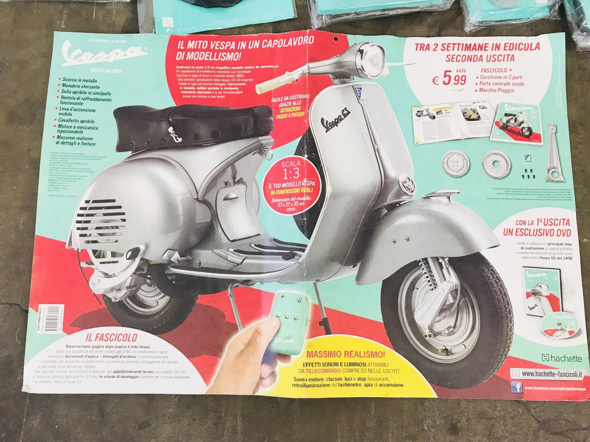 Vespa GS1956 scale model