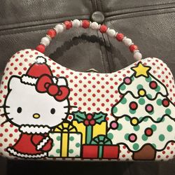 NWOT Hello Kitty Christmas Holiday Metal Tin Purse Bag 2023 Sanrio
