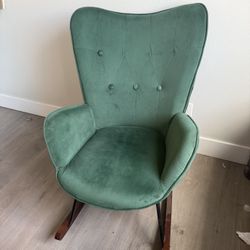 Relaxing Green Rocking Chair