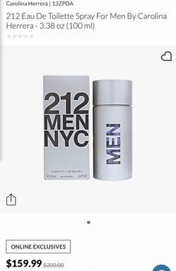 Carolina Herrera 212 Men NYC EDT 100ml