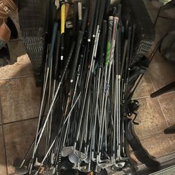 Used  76 golf clubs & 3 Bags 
