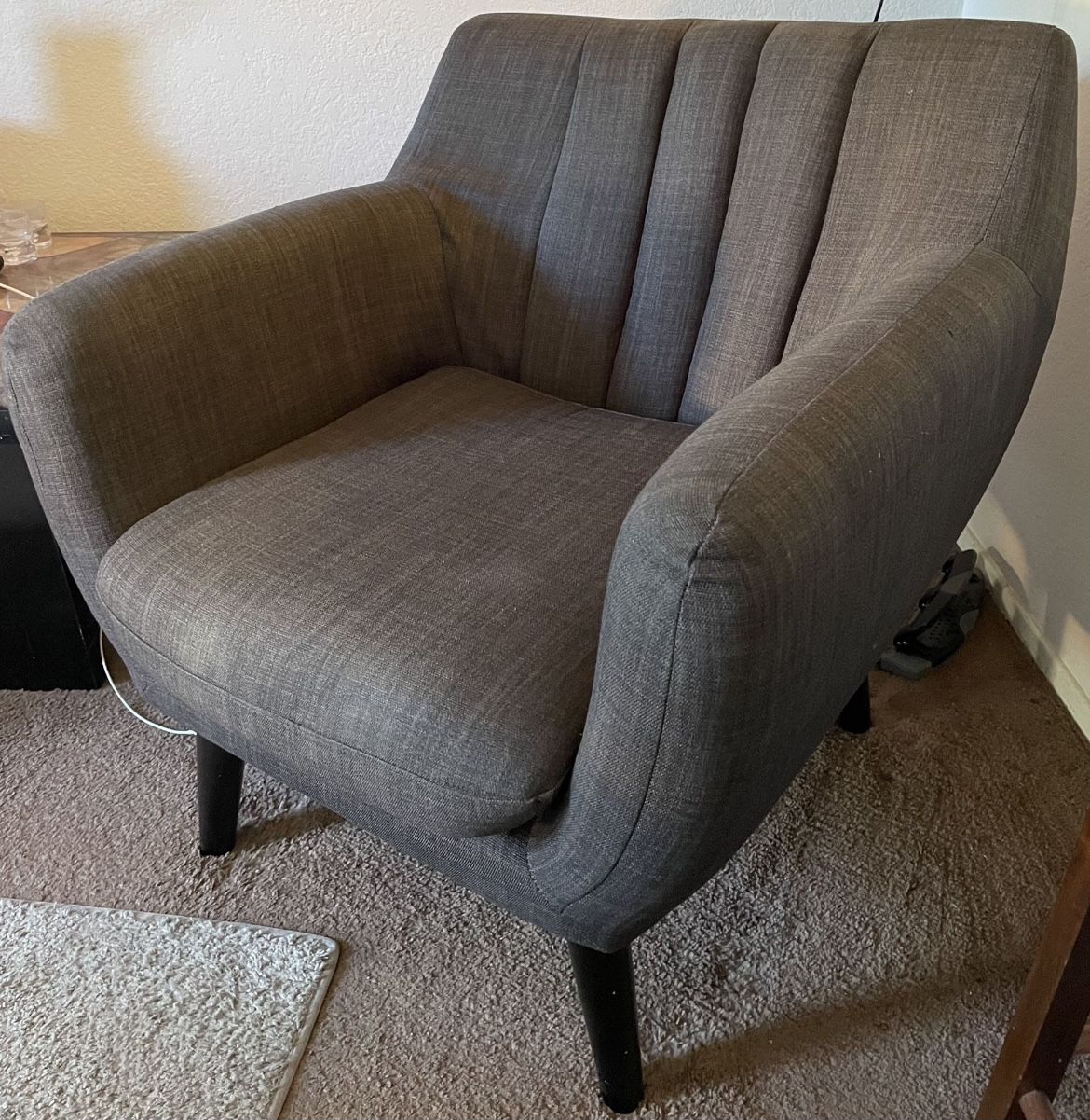 💥BOOM! Stunning Price💥Accent  Upholstered  Very Comfortable Armchair Gray