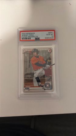2020 Bowman Prospects Jeremy Pena RC Rookie First #BP61 PSA 10