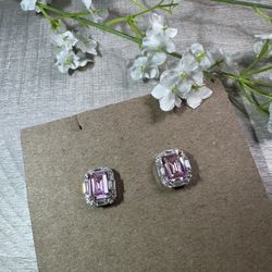 Sterling silver moissanite earrings