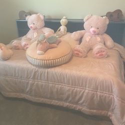 Kids bed set with trundle.