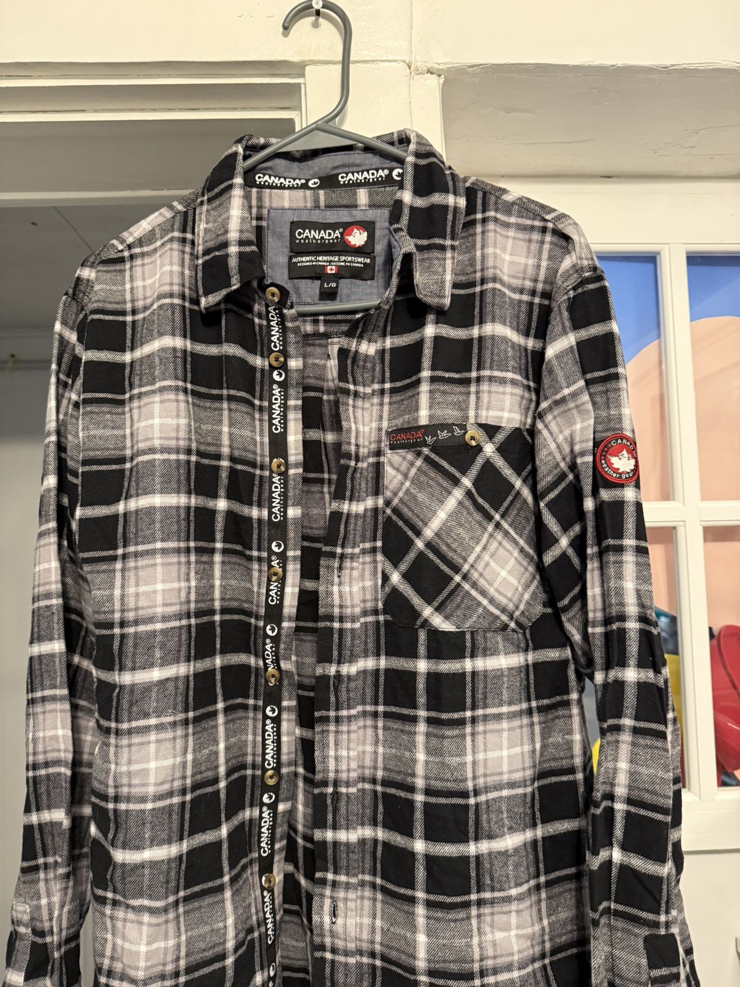 Men’s Canada Weathergear L/G Plaid Flannel Shirt