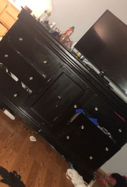 Black dresser