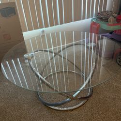 Mesa de centro de vidrio de 31"