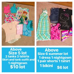 Kids girls size 5&6 toddler