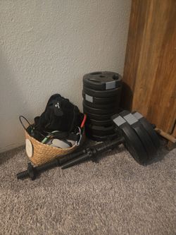 Dumbbell and workout items