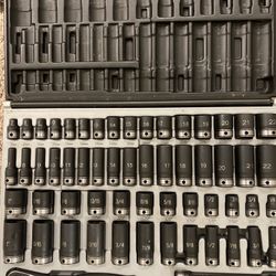 Grey Pneumatic 81659CRD 3/8" Dr. 59pc Fract. & Metric Duo-Socket Set - 6 Pt.