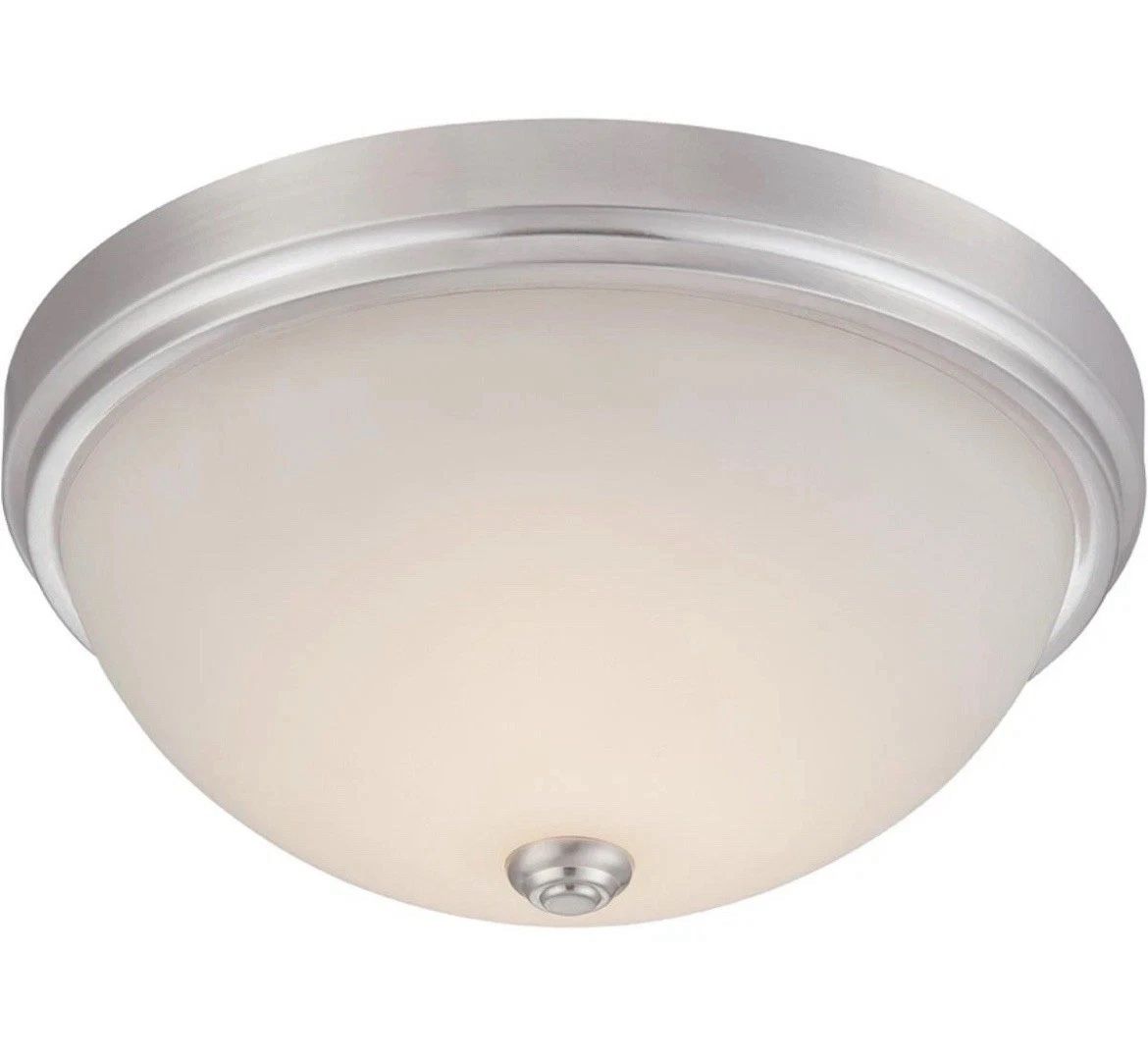 Designers Fountain LED302M-SP Hopkins Flush Mount Satin Platinum