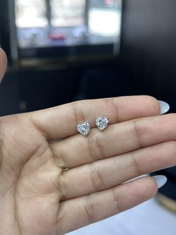 Diamond Heart Earrings 