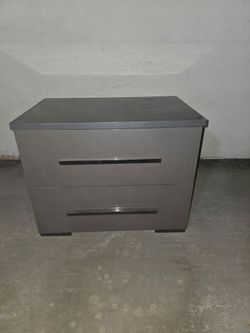 Nightstand - 2 drawer Gray from Bobs