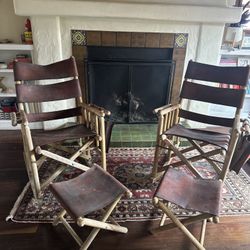 Vintage Leather Chairs (2)