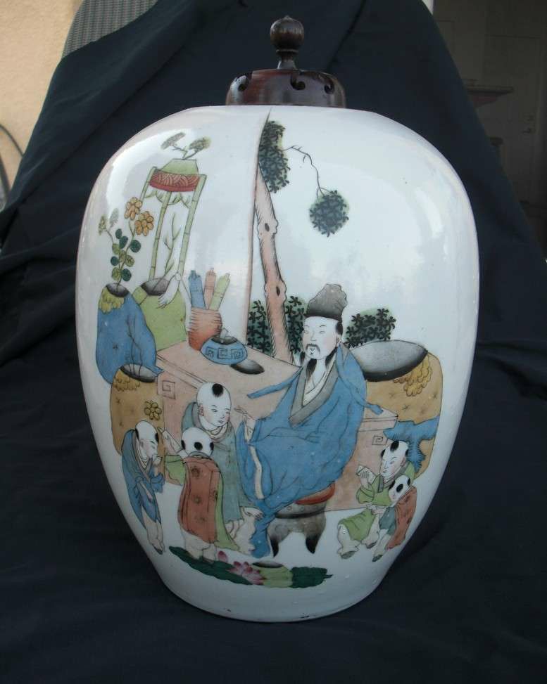 Chinese antique porcelain bottles, works of famous painter