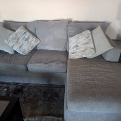 Couch W/ 2 End Tables And Coffee Table 