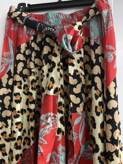Women’s Boho Satin Max Skirt Size L
