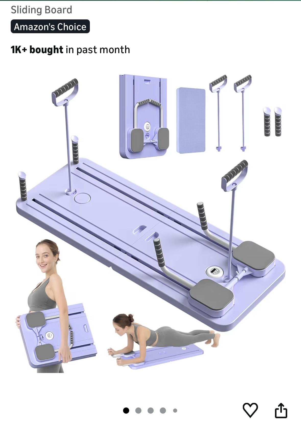 Janua Foldable Pilates Reformer Board New