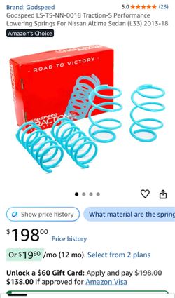 Godspeed Altima Lowering Springs 2013-2018