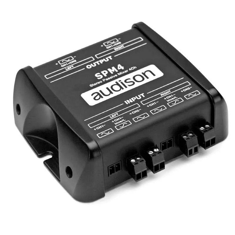 Audison SPM4 4 Channel Passive Stereo Mixer