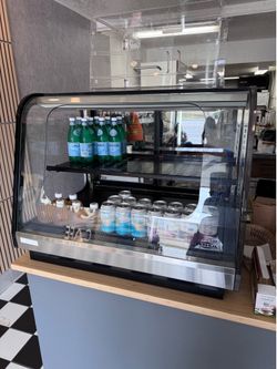 Countertop refrigerator 48”  display cabinet