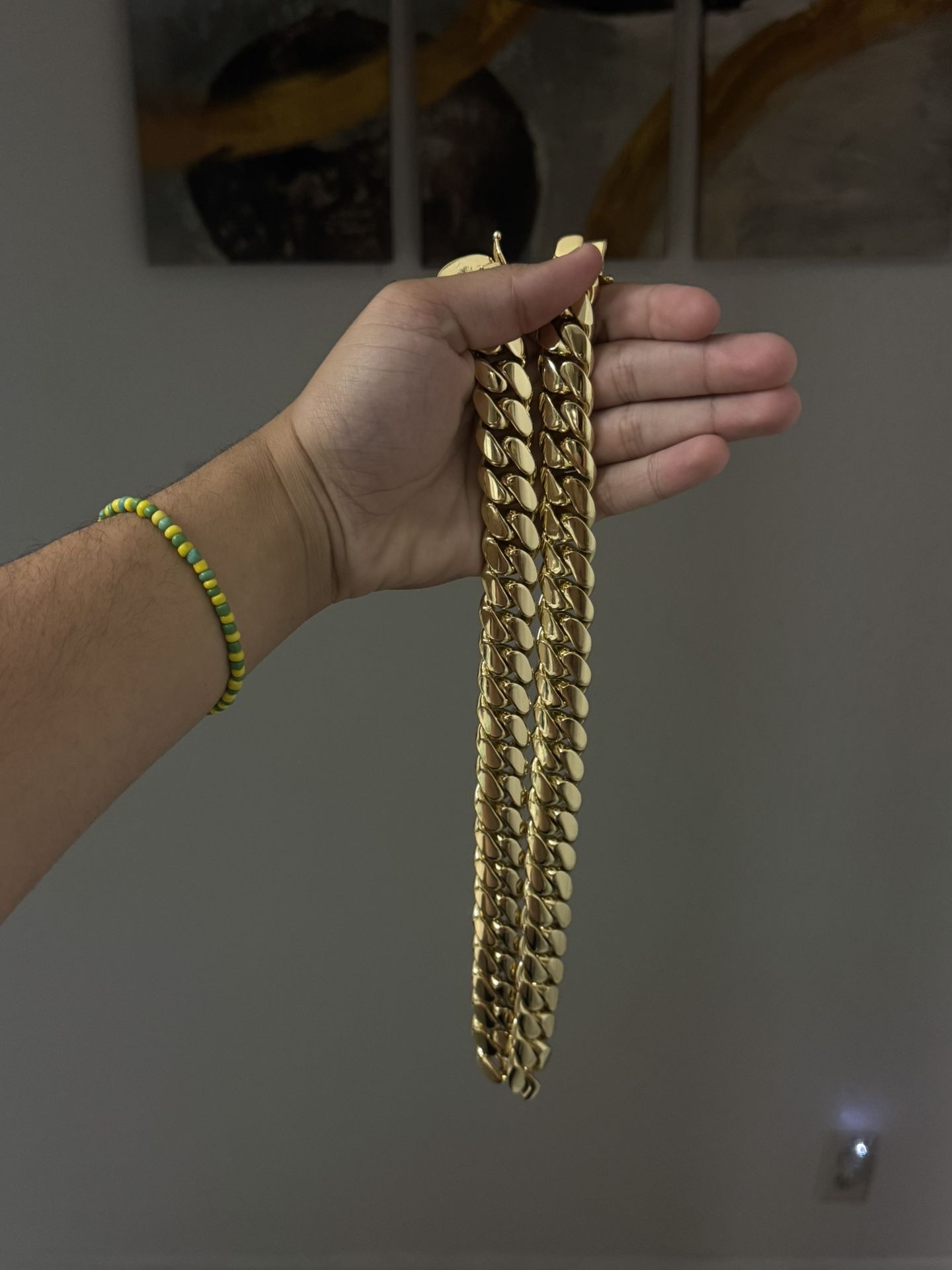 Laminated Gold Cuban Link 483 Grams 