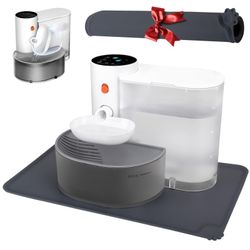 No Filter,Wireless Cat Water Fountain Cordless,Battery Operated Filterless Cat Water Fountain