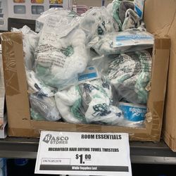 Room Essentials Microfiber Hair Drying Towel Twisters