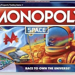 Monopoly Space Board Game Hasbro Gaming New Sealed Sci-Fi Ages 8+ (READ DESC)