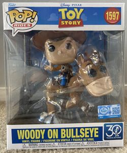 Funko Pixar Pop! Rides Deluxe Woody on Bullseye (30th Anniversary) #1597