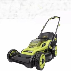 RYOBI Cordless Push Lawn Mower w/ (2) 4.0 Ah Batteries and (1) Charger