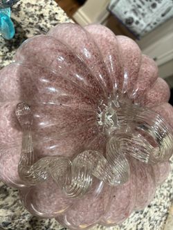 Hand-Blown Glass Pumpkin Decoration too neat little fish candle holders and diamond shaped crystal