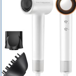 High Speed Hair Dryer 150000 RPM - Quiet Ionic Blow Dryer Magnetic Ultra Fast