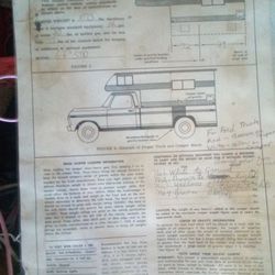 1977 Six Pac Cab Over Camper 6"6