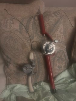 2 Antique fishing poles