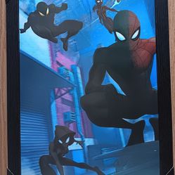 Spiderman And Crew Holographic Wall Portrait 