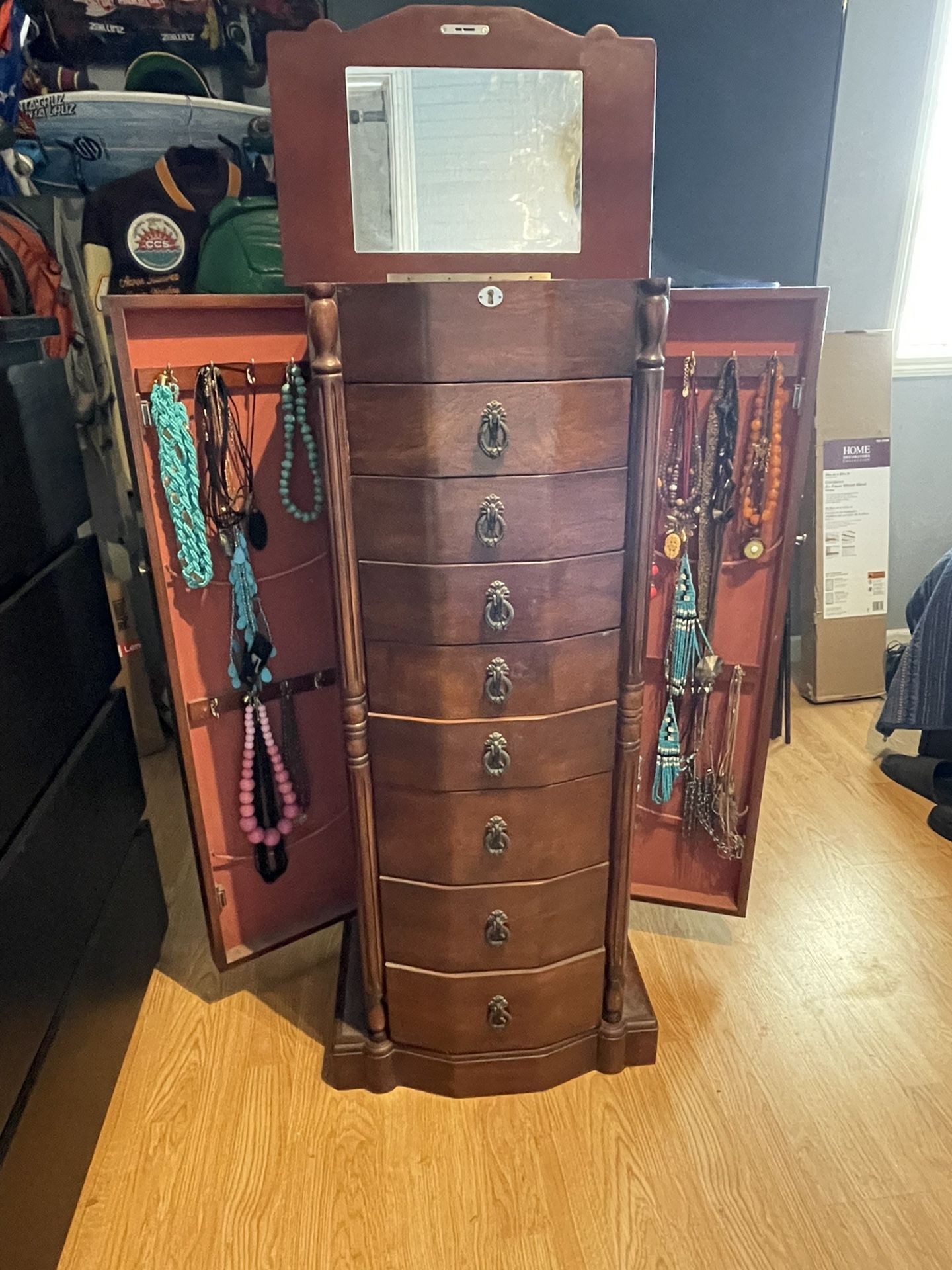 Large Jewelry Armoire Cabinet 