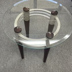 Small Glass End Table 