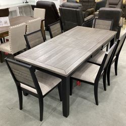 Elodie 7 Pc Dining Sets Table 