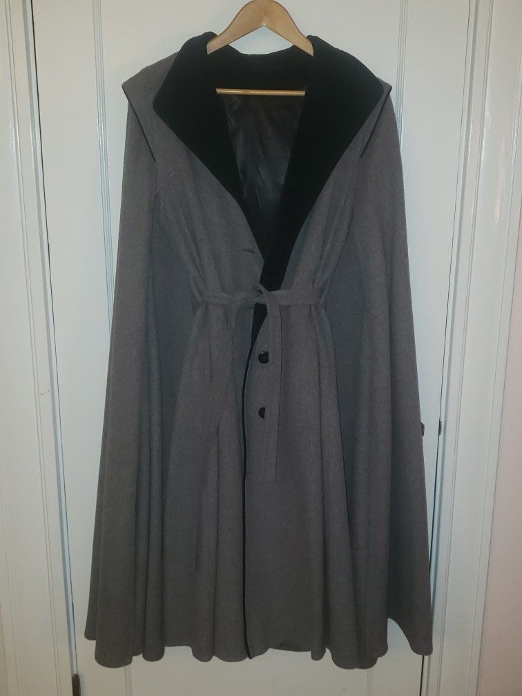 Winter Cold Season Caped Coat